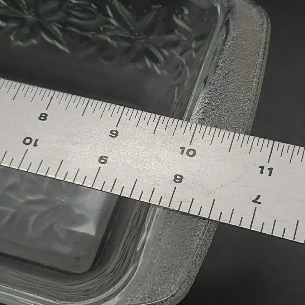 PRINCESS HOUSE Fantasia Glass Bread Loaf Pan – Embossed Floral Vintage Bakeware - Picture 6 of 8